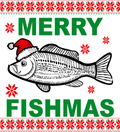 Merry Fishmas Ugly Christmas Ornament